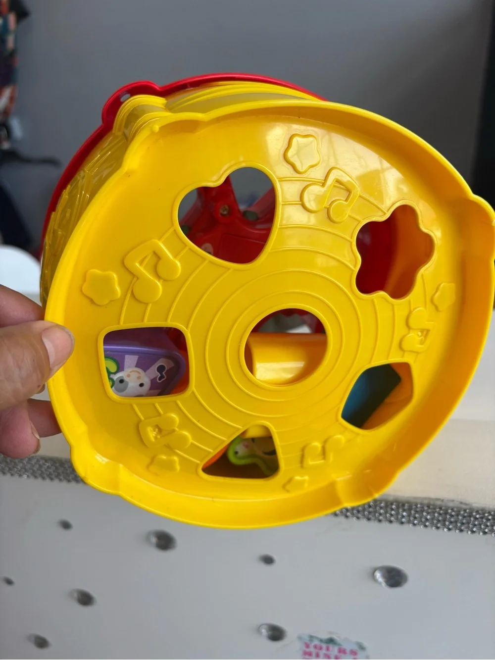 VTech Sort & Discover Drum Toy - Yellow and Red
